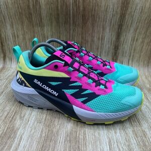 Salomon Sense Ride 5 Martina LTD Women's Size 10 Trail Running Shoes Turquoise
